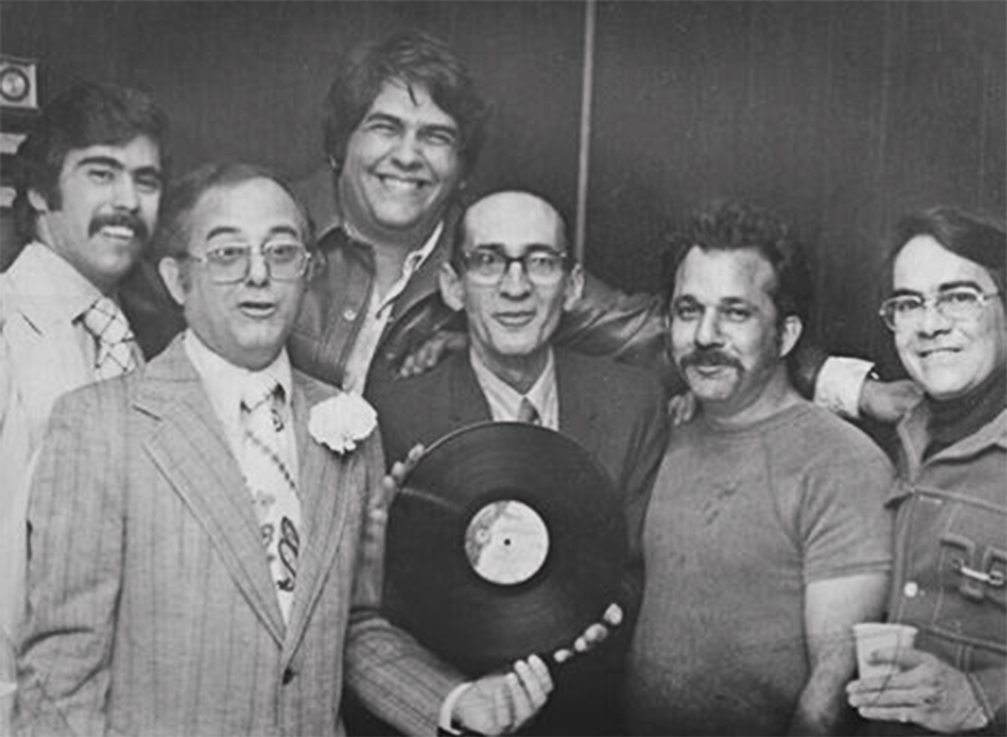 From Left to Right: Aurelio Morales, Carlos Garcia, Tony Moreno, Cheo, Julio Gonzalez, Dagoberto Fernandez (Drago)